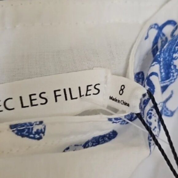 " wall paper dress " nautical, ocean, mermaid, beach, aquatic. - Picture 7 of 7